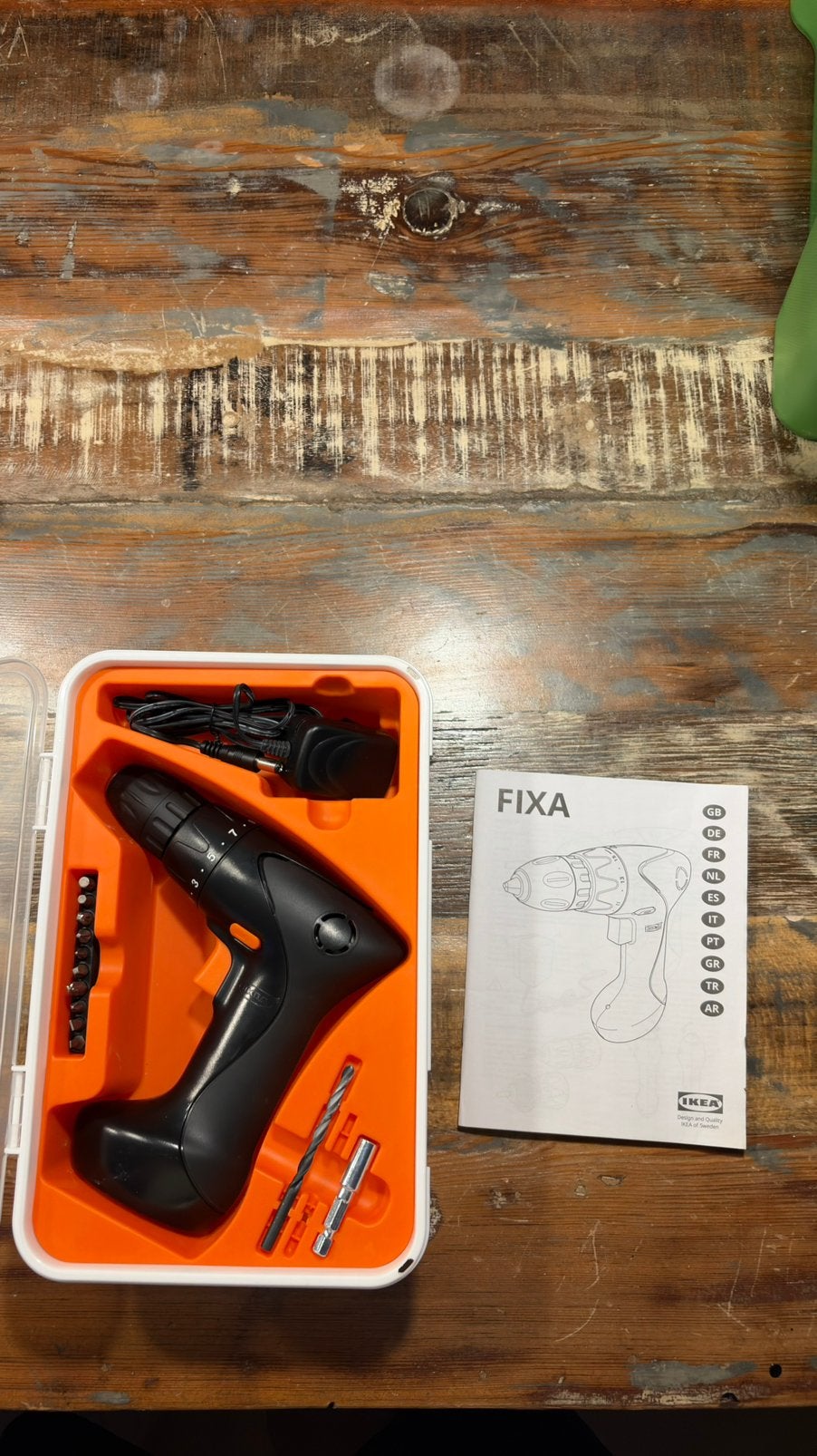Nieuwe IKEA FIXA accuschroevendraaier met koffer - complete, Ophalen of Verzenden, Nieuw, Accuboormachine, Overige merken