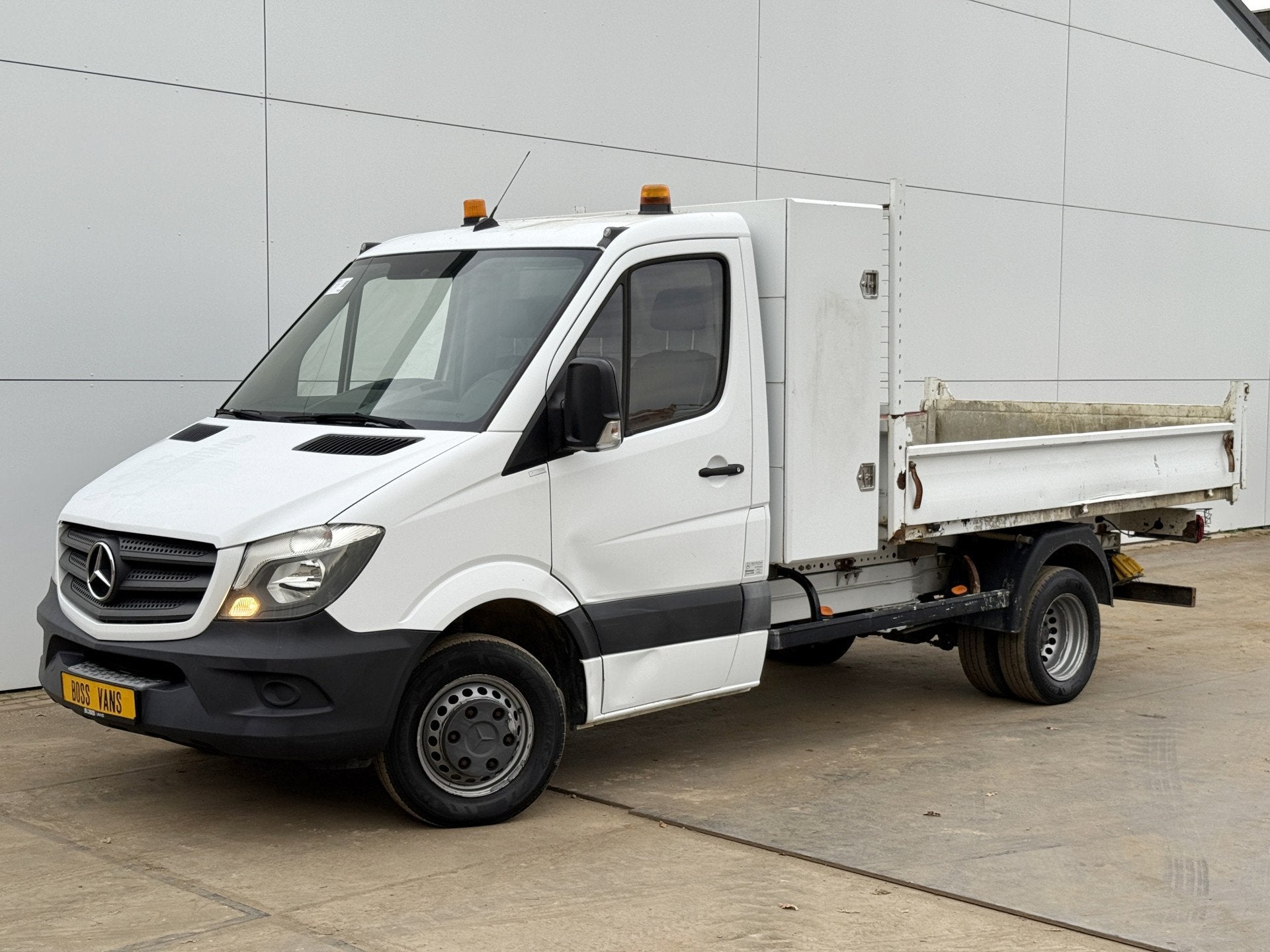 Mercedes-Benz Sprinter 514 2.2 CDI Kipper Open Laadbak Dubbe, Achterwielaandrijving, Gebruikt, 4 cilinders, Wit