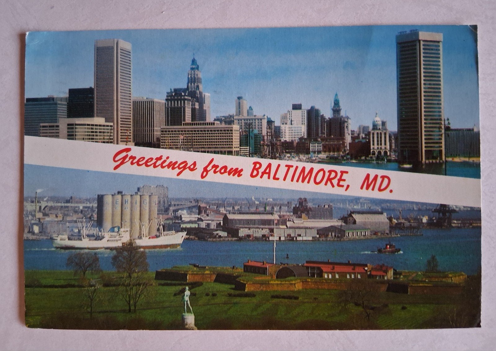 postkaart Greetings From Baltimore (Amerika), Collections, Cartes postales | Étranger, Enlèvement ou Envoi