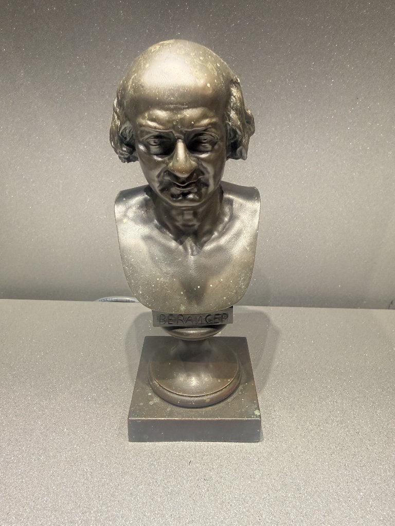 Borstbeeld Pierre-Jean de Béranger, Enlèvement ou Envoi, Bronze