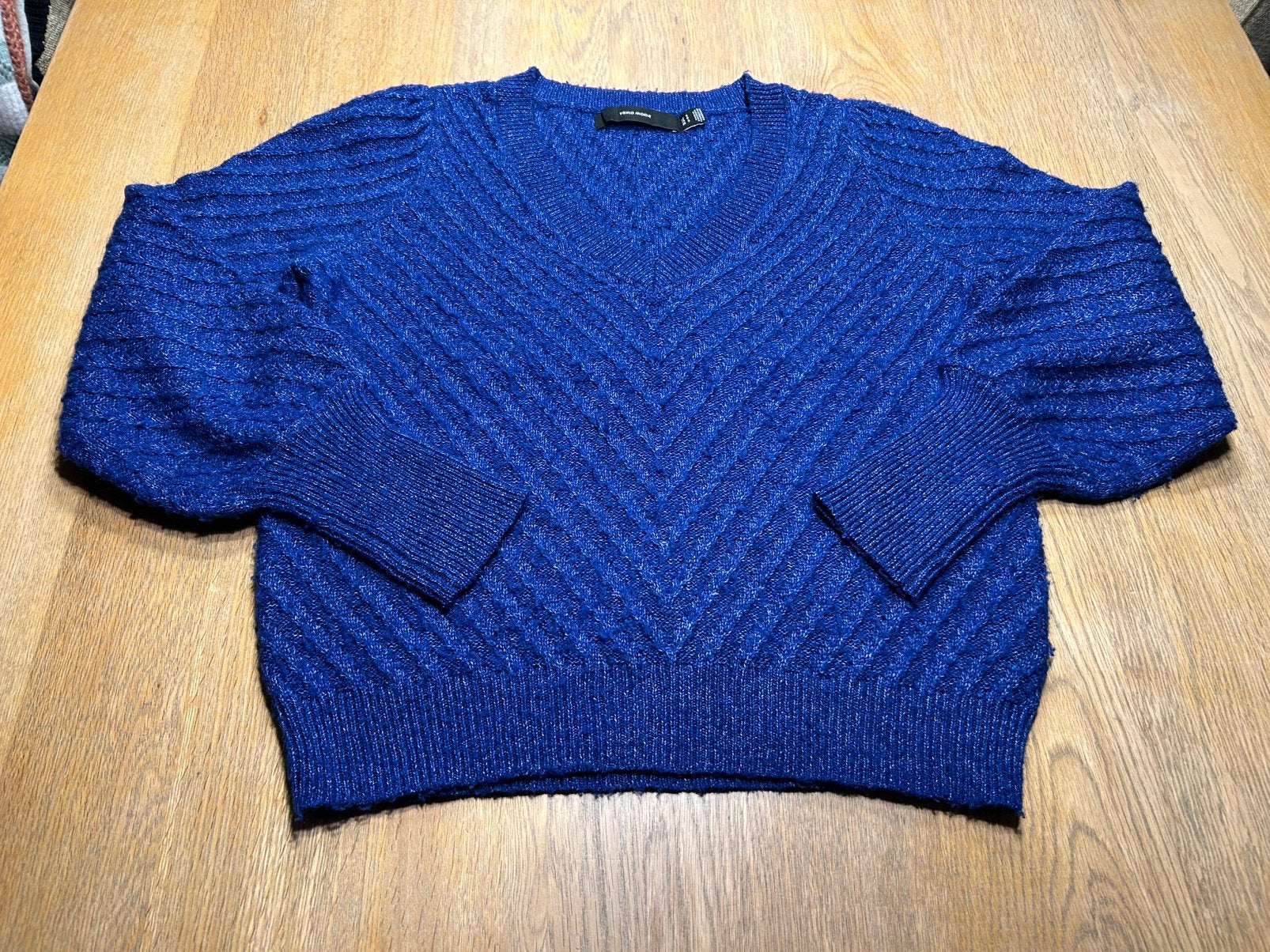 Koningsblauwe gebreide trui Vero Moda maat S, Kleding | Dames, Ophalen of Verzenden, Zo goed als nieuw, Maat 36 (S), Blauw