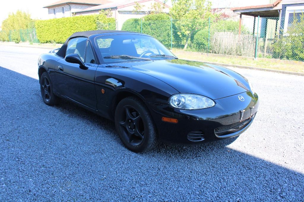 MAZDA MX5 1.6 CABRIO, Auto's, Cabriolet, Zwart, Bedrijf, 81 kW