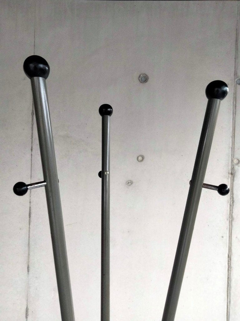 1950s vintage industrial design vloer kapstok Atomic stijl, Huis en Inrichting, Ophalen, Gebruikt, Metaal, Staande kapstok