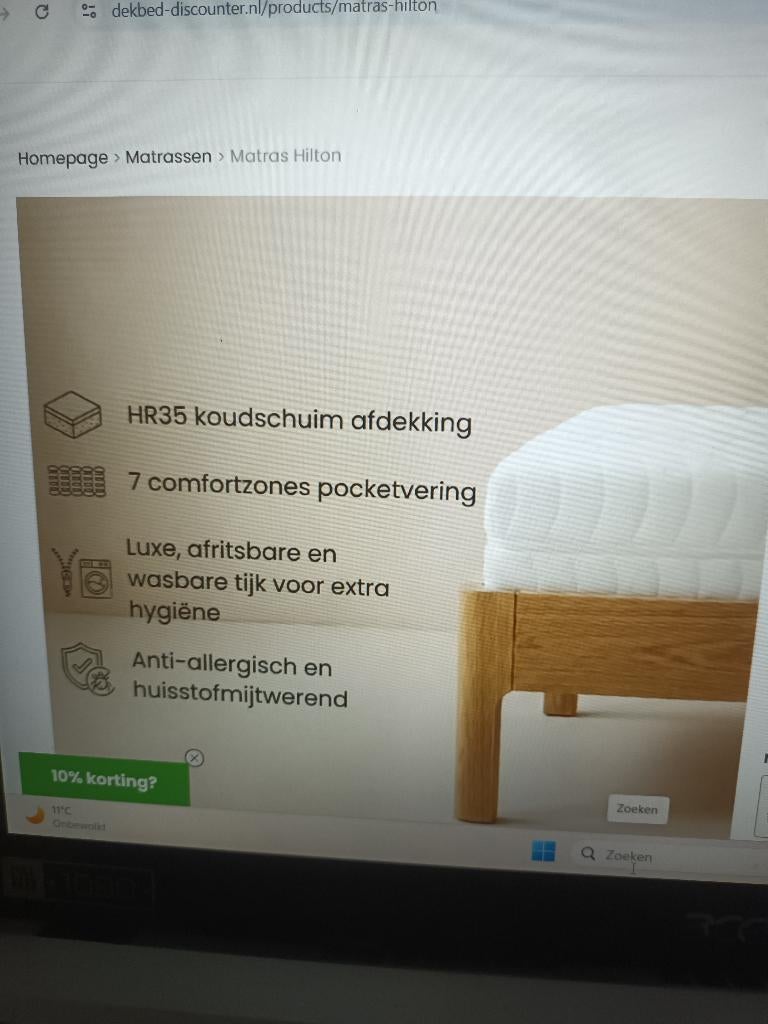 Matras, Huis en Inrichting, Slaapkamer | Matrassen en Bedbodems, Ophalen, Eenpersoons, Zo goed als nieuw, 80 cm