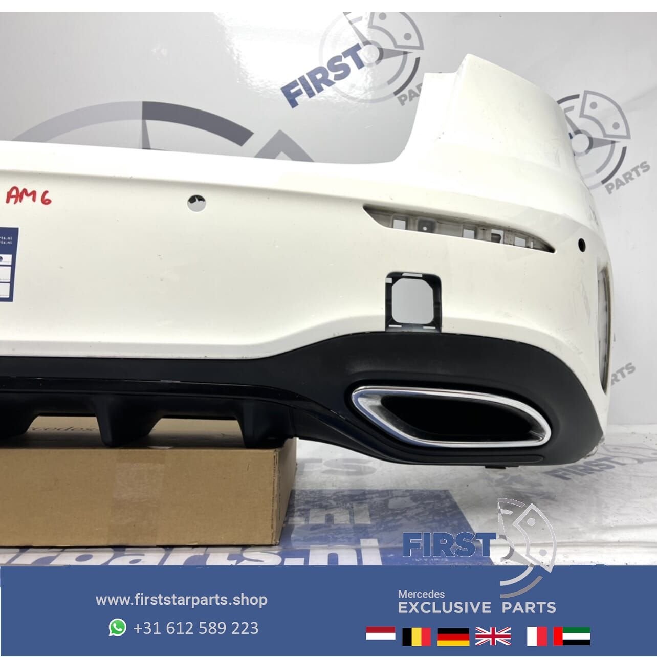 W177 AMG ACHTERBUMPER WIT COMPLEET Mercedes A Klasse 2018-20