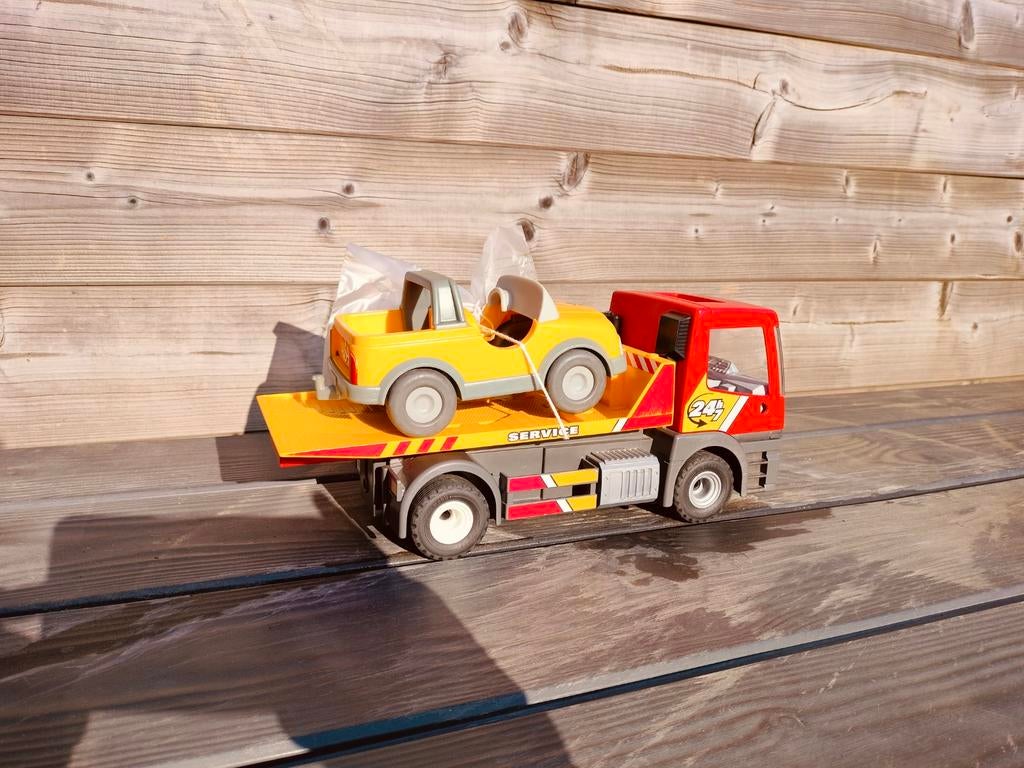 Playmobil takelwagen met auto en accessoires, Ophalen, Gebruikt, Los Playmobil