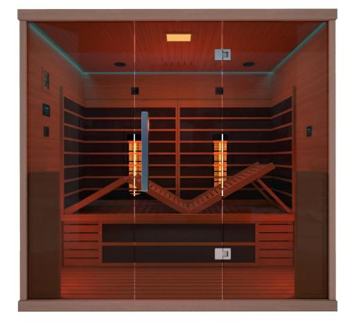 infraroodcabine voor 4 personen met quarts stralers, Ophalen, Nieuw, Infrarood, Complete sauna