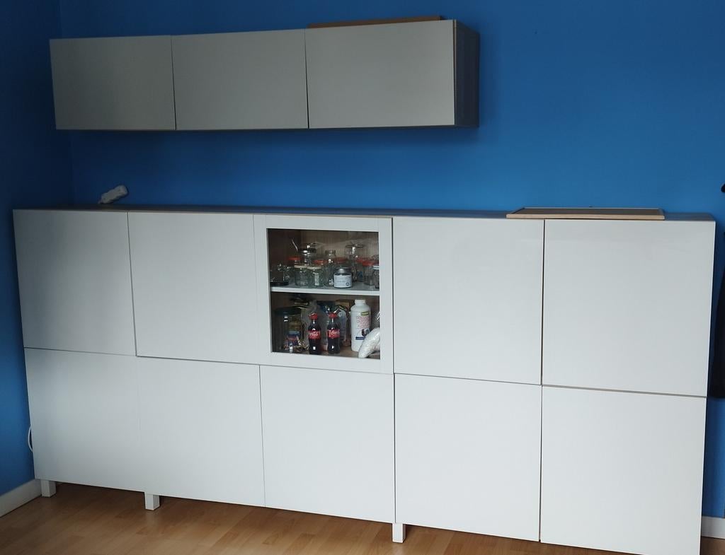 Meubles Ikea besta, Huis en Inrichting, Keuken | Complete keukens, Gebruikt, Wit, Hout, Ophalen