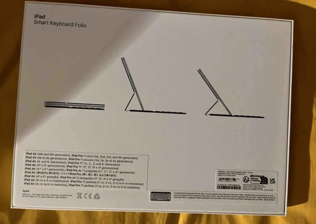 Smart Keyboard Folio pour iPad, Informatique & Logiciels, Enlèvement ou Envoi, Comme neuf