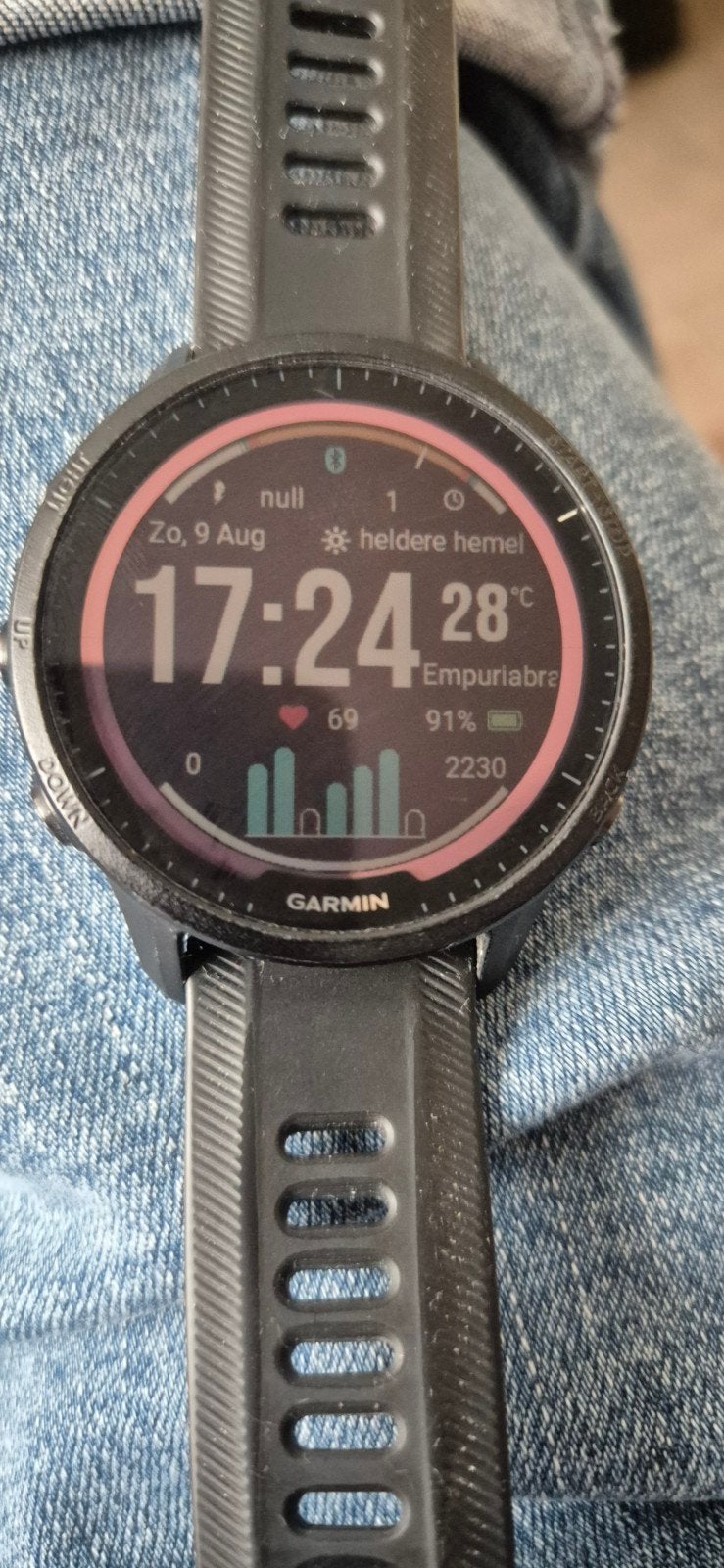 garmin forerunner 955 solar, Ophalen, Zwart, Zo goed als nieuw, Garmin forerunner 955 solar