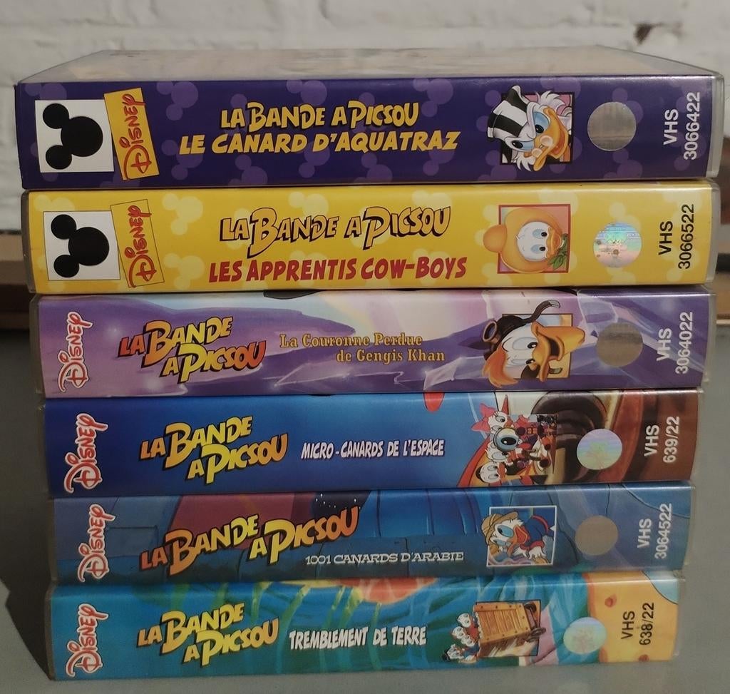 VHS Disney la bande à picsou, CD & DVD, Enlèvement, Comme neuf, Dessin animé