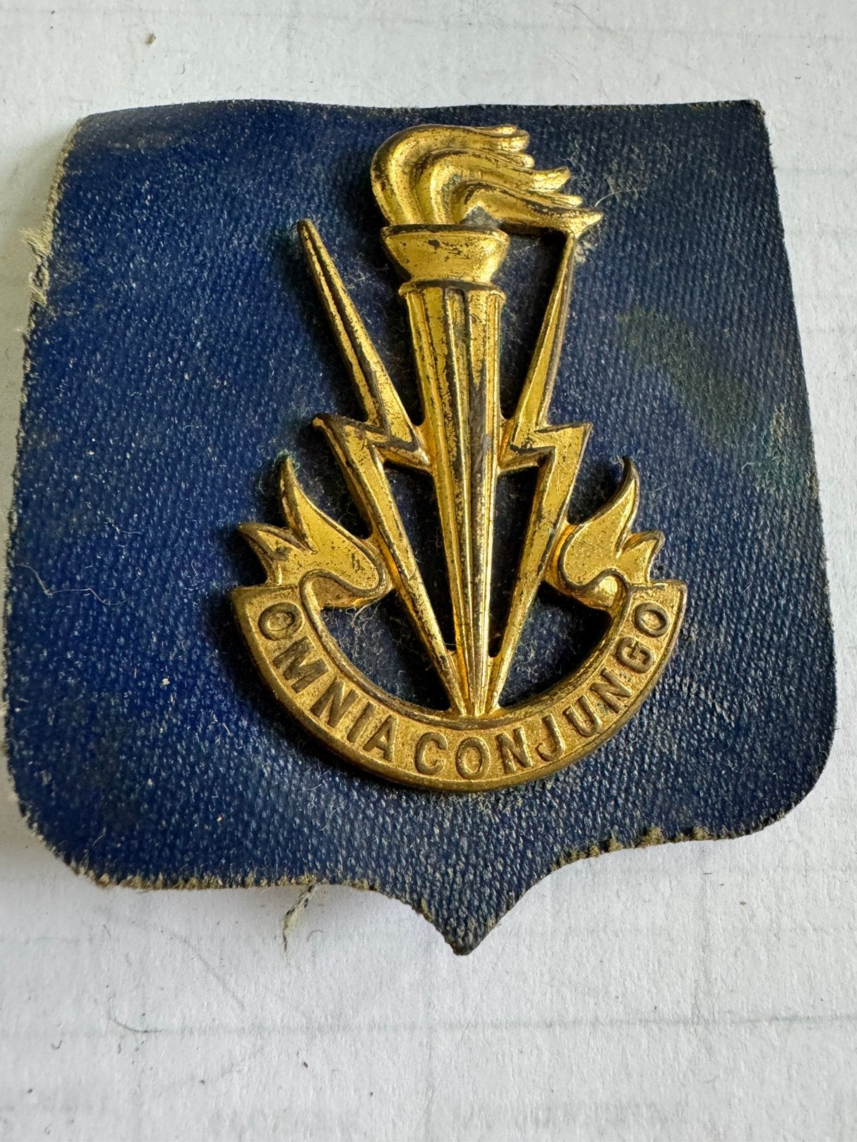 Badge de transmission ABL, Collections, Objets militaires | Général, Enlèvement ou Envoi, Armée de terre, Emblème ou Badge