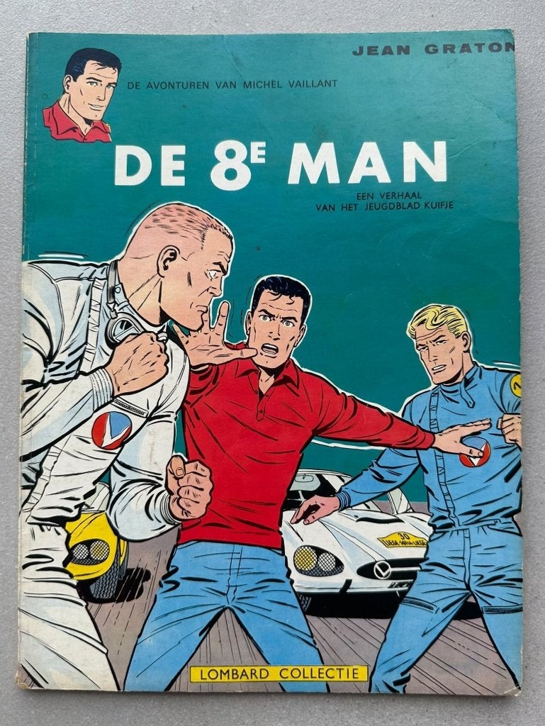 Michel Vaillant - De 8e man - Eerste druk 1965, Livres, Jean Graton, Enlèvement ou Envoi, Une BD, Utilisé