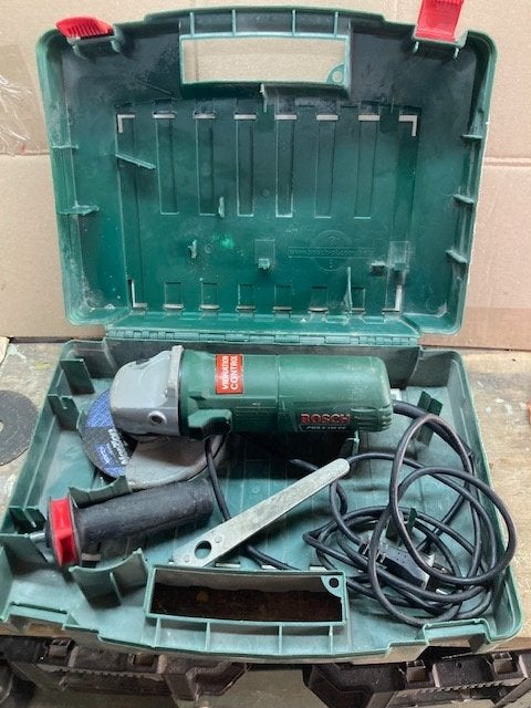 slijpschijf Bosch PWS 9 -125 CE, Ophalen of Verzenden, Gebruikt, 700 tot 1000 watt, Haakse handslijpmachine