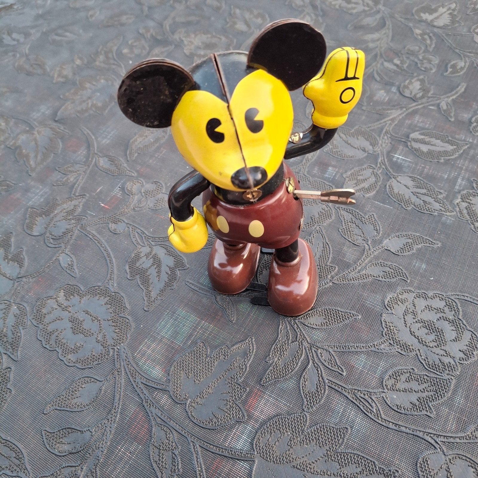 mickey mouse metaal jaren 50, Antiek en Kunst, Ophalen of Verzenden