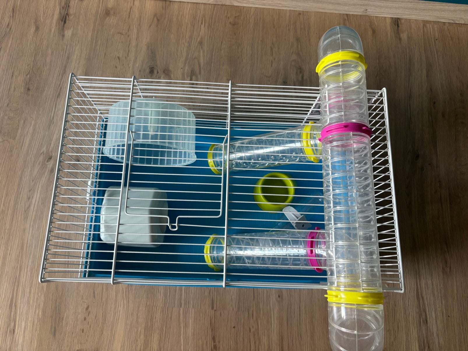 Hamsterkooi met toebehoren, Dieren en Toebehoren, Ophalen, Zo goed als nieuw