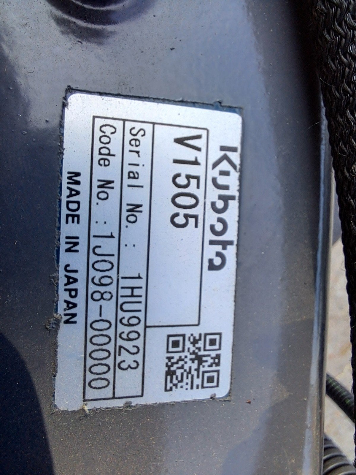 kubota motor v1505, Bricolage & Construction, Enlèvement, Neuf, Huile diesel, Démarrage électrique