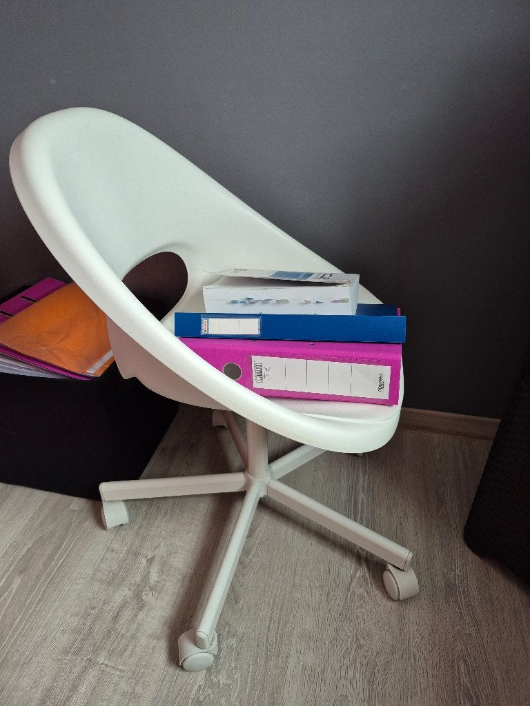 Chaise de bureau, Maison & Meubles, Enlèvement, Utilisé, Blanc, Chaise de bureau