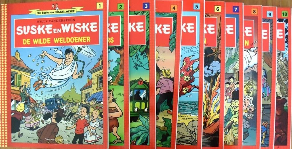 10 beste van Suske en Wiske, Complete serie of reeks, Ophalen of Verzenden, Zo goed als nieuw, Vandersteen