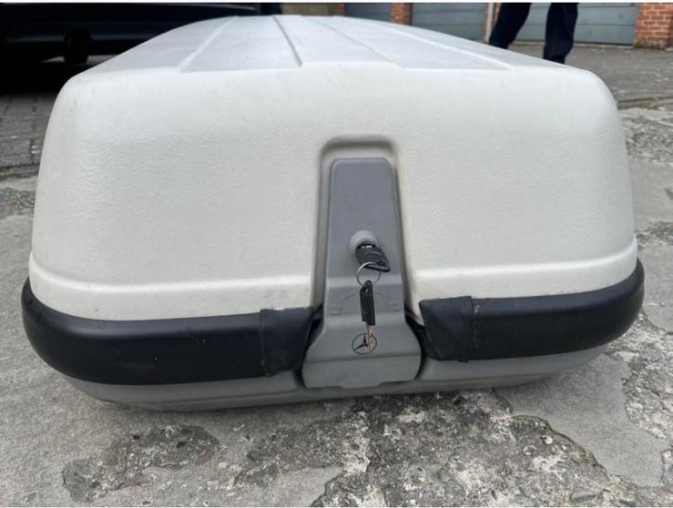 Dakkoffer mercedes orgineel met sleutels 225x56cm, 32cm, Autos : Divers, Coffres de toit, Enlèvement