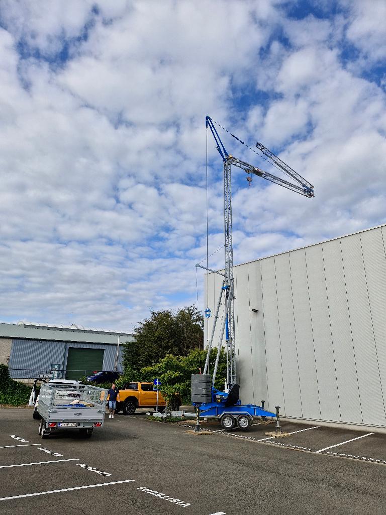 Grue à montage rapide MIDI LT14.14 RD, Zakelijke goederen, Machines en Bouw | Kranen en Graafmachines, Ophalen, Kraan