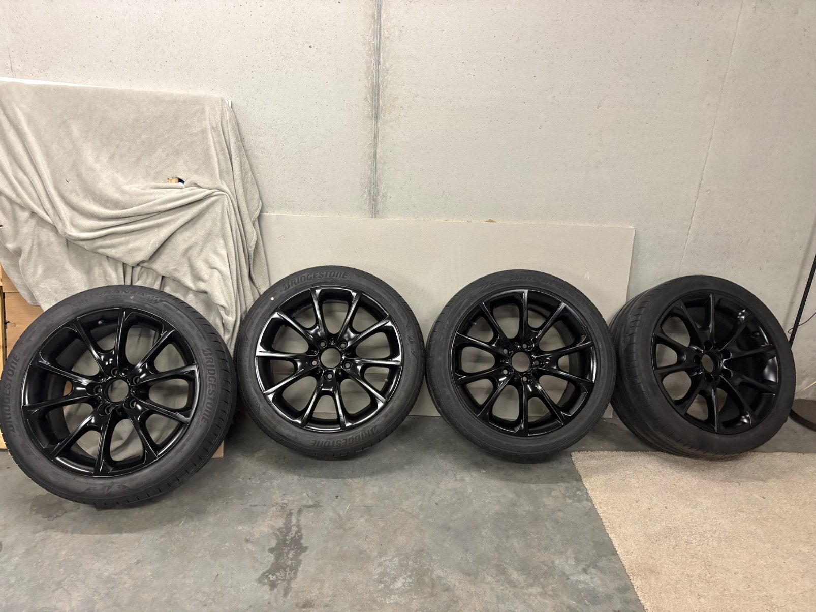 Orignele bmw breedset 18” zwart gecoat!, Ophalen, 18 inch, Velg(en)