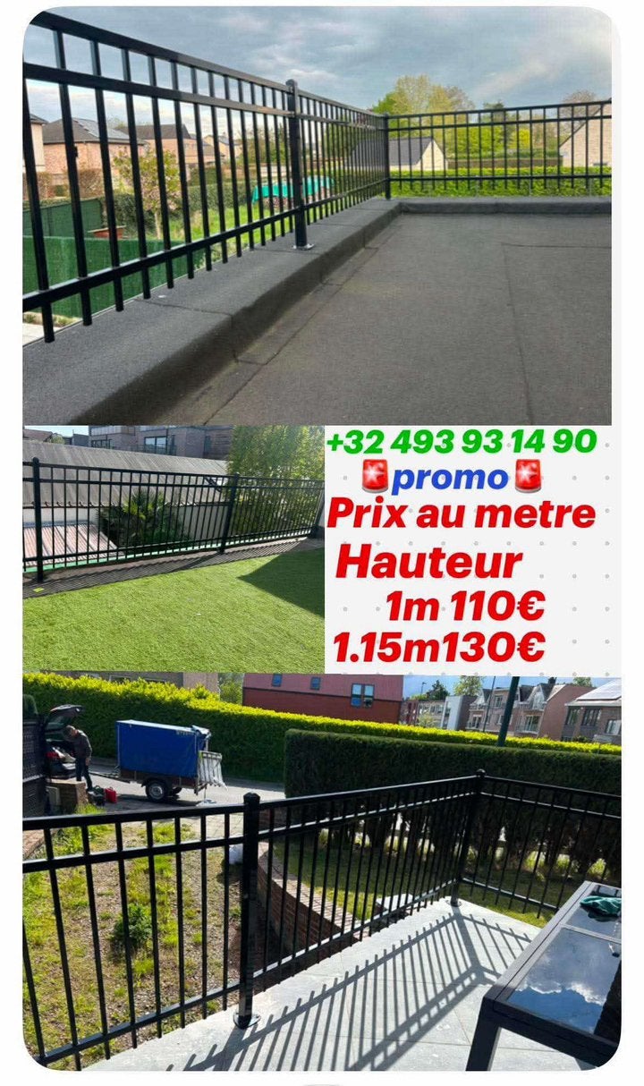 Garde-corps fenêtres -balcons - terrasses