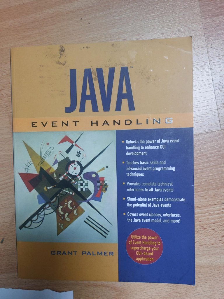 Java Event Handling, Boeken, Ophalen, Zo goed als nieuw, Programmeertaal of Theorie