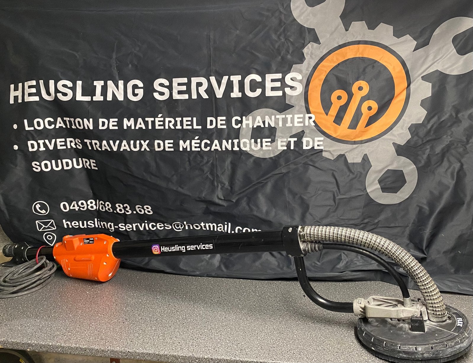 Location ponceuse girafe flex, Bricolage & Construction, Enlèvement, Comme neuf, 600 à 1200 watts, Ponceuse circulaire