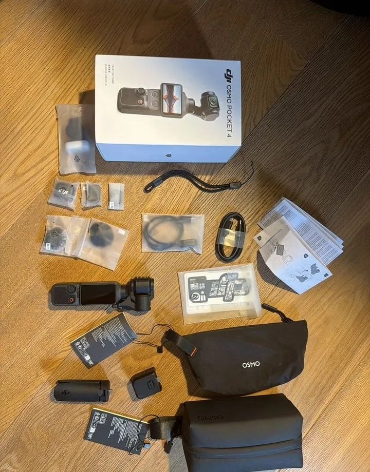 Dji osmo pocket 4 creator combo, Audio, Tv en Foto, Actiecamera's, Ophalen of Verzenden, Zo goed als nieuw