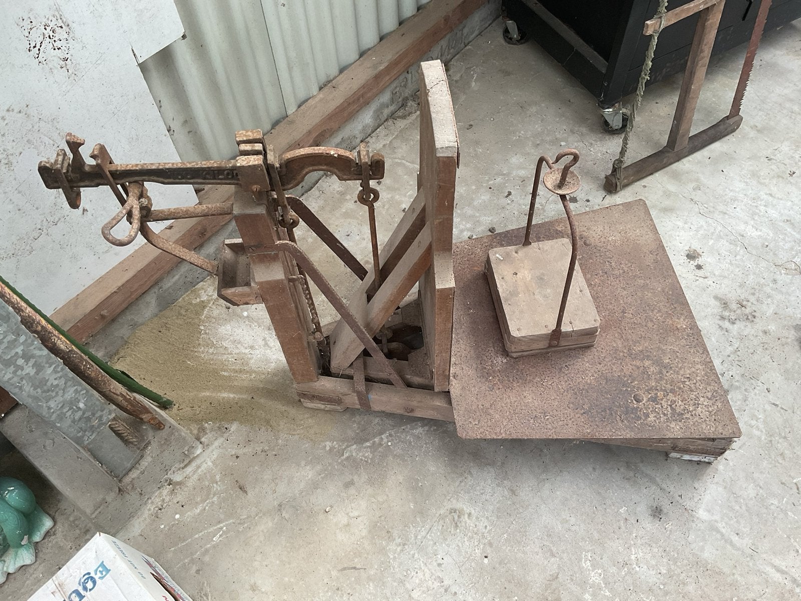 Antieke bascule (grote variant), Ophalen, Gebruikt