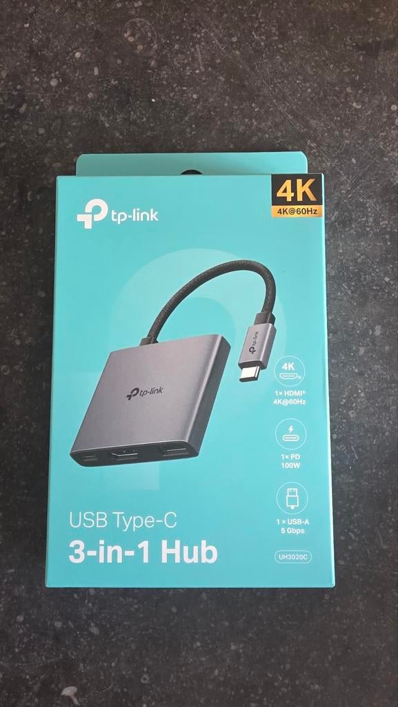 Top-Link USB C 3-in-1 Hub UH3020C, Computers en Software, Capture cards, Ophalen of Verzenden