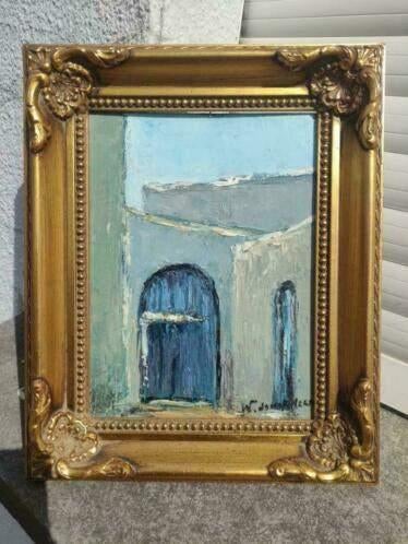 huile sur toile porte signe Walter Jonckheere, Antiquités & Art, Enlèvement ou Envoi