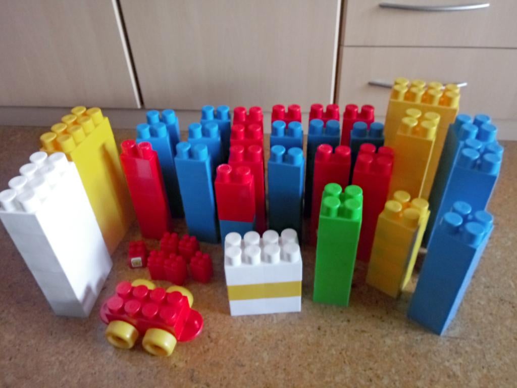 Mega Bloks Maxi Abrick 160 -delige bouwset, Kinderen en Baby's, Speelgoed | Bouwstenen, Zo goed als nieuw, Abrick, Ophalen