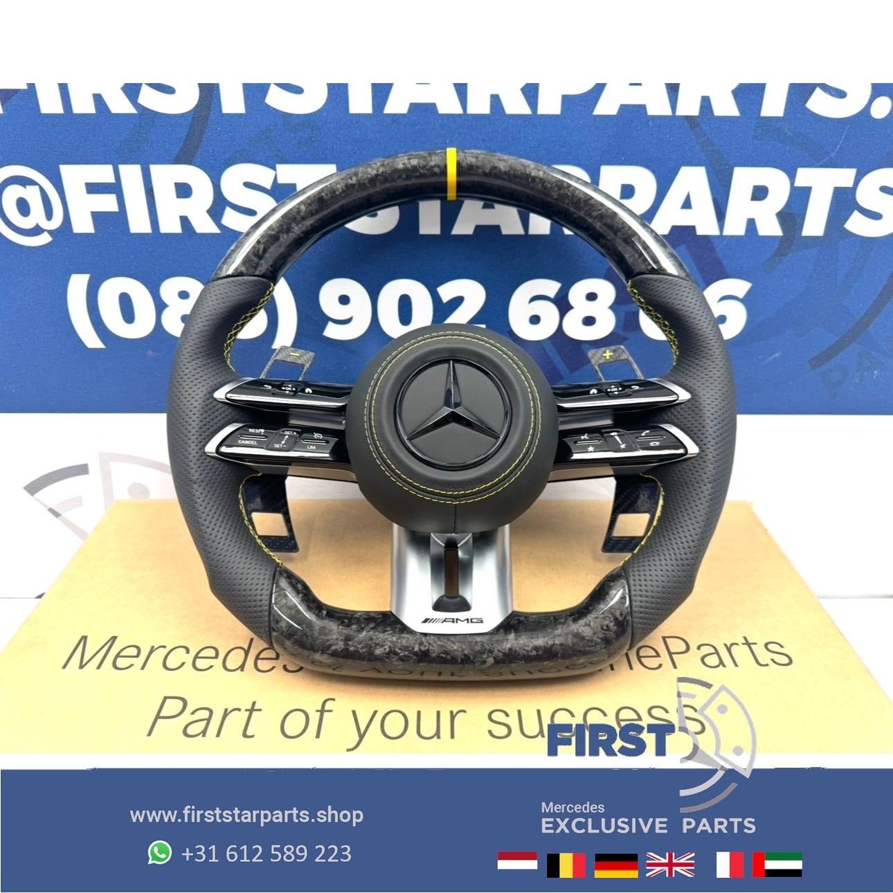 2026 CARBON AMG STUUR W177 W118 W206 W214 W254 W223 W463 W25, Gebruikt, -, Ophalen of Verzenden, -
