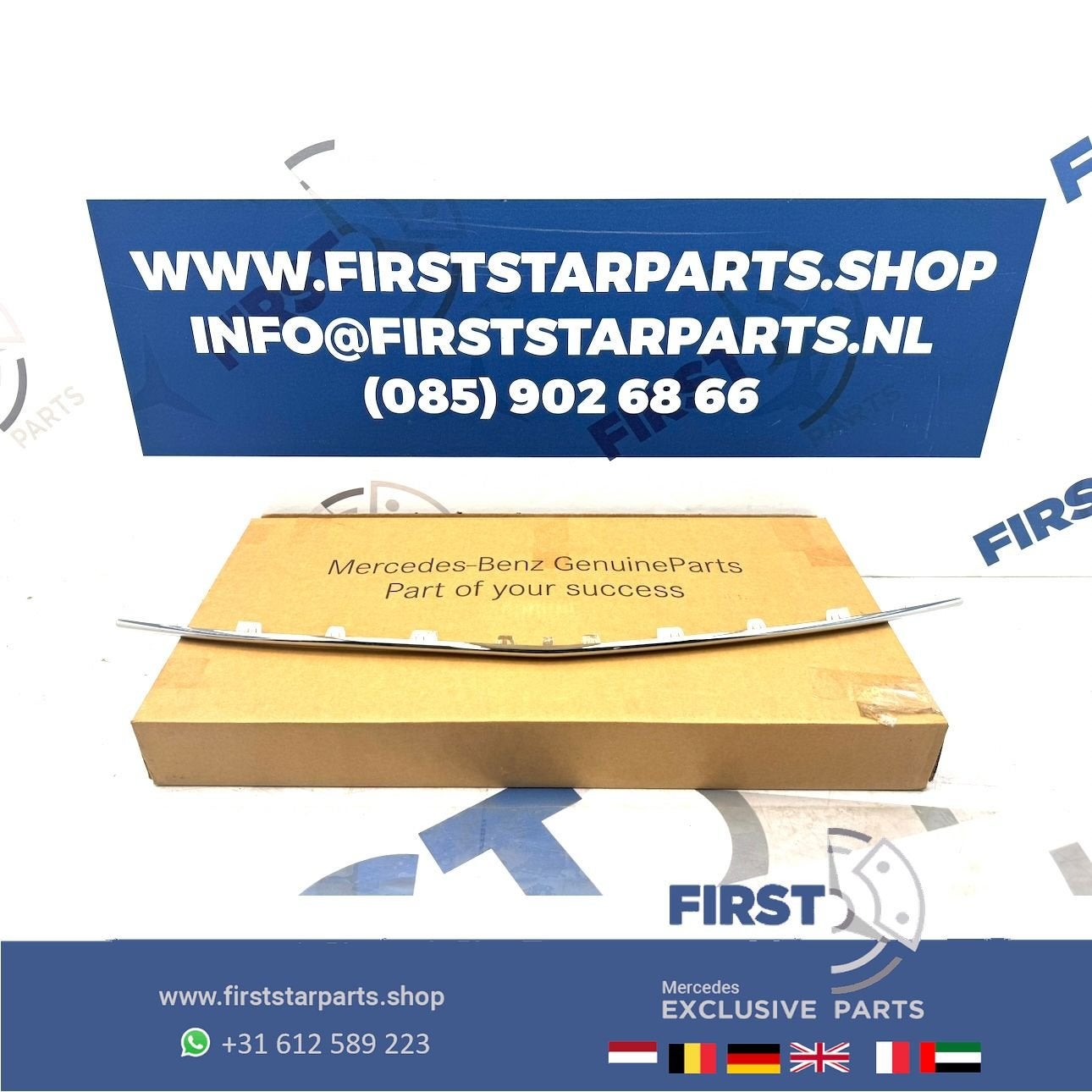 A1188856100 BUMPER LIP W118 CLA KLASSE SIERLIJST CHROOM VOOR