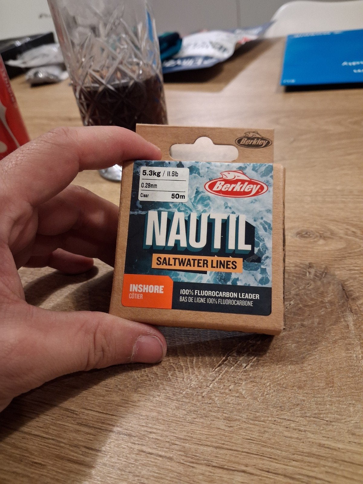 Berkley Nautil Fluorocarbon Leader 5.3kg/11.6lb 50m, Verzenden, Nieuw, Vislijn