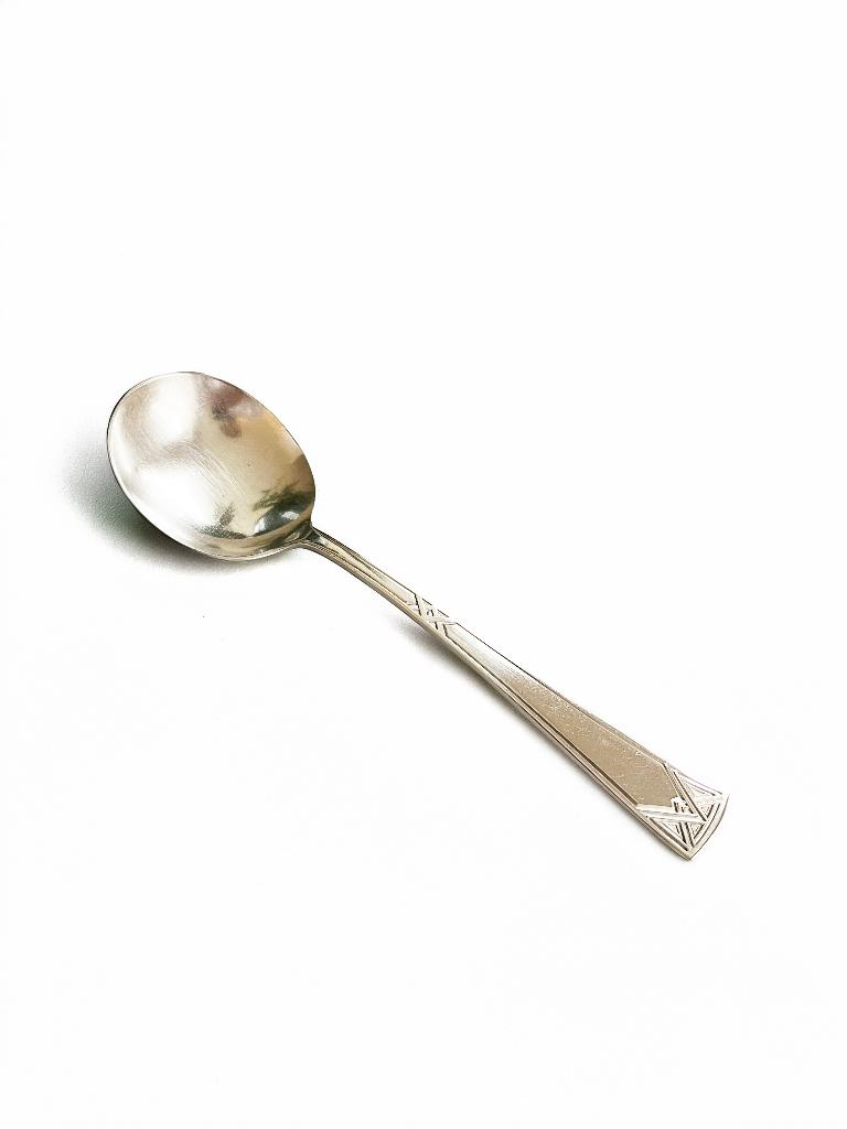 Art Deco verzilverde lepel Fenway stijl, Antiek en Kunst, Antiek | Zilver en Goud, Zilver, Ophalen of Verzenden