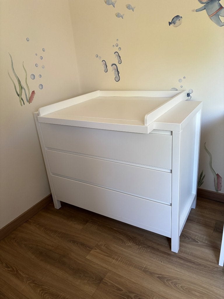Quax verzorgingtafel wit, Kinderen en Baby's, Ophalen, 50 tot 70 cm, Opstaande rand, 100 cm of meer