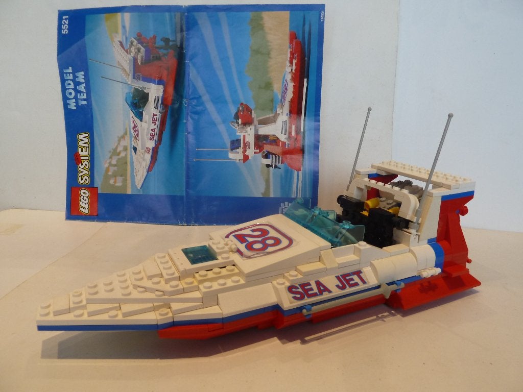 Lego Model Team 5521 Sea Jet, Lego, Ensemble complet, Instructions incluses, Utilisé