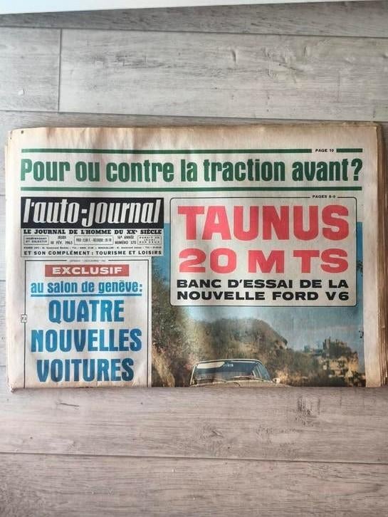 L'Auto Journal très rare, vintage et collector du 18/02/1965, Envoi, Journal