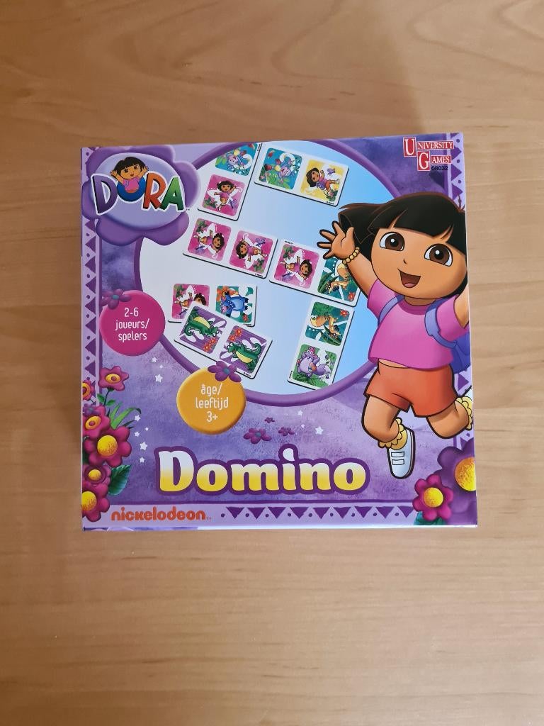 Domino spel - Dora - Nickelodeon, Kinderen en Baby's, Speelgoed | Educatief en Creatief, Ophalen of Verzenden, Zo goed als nieuw