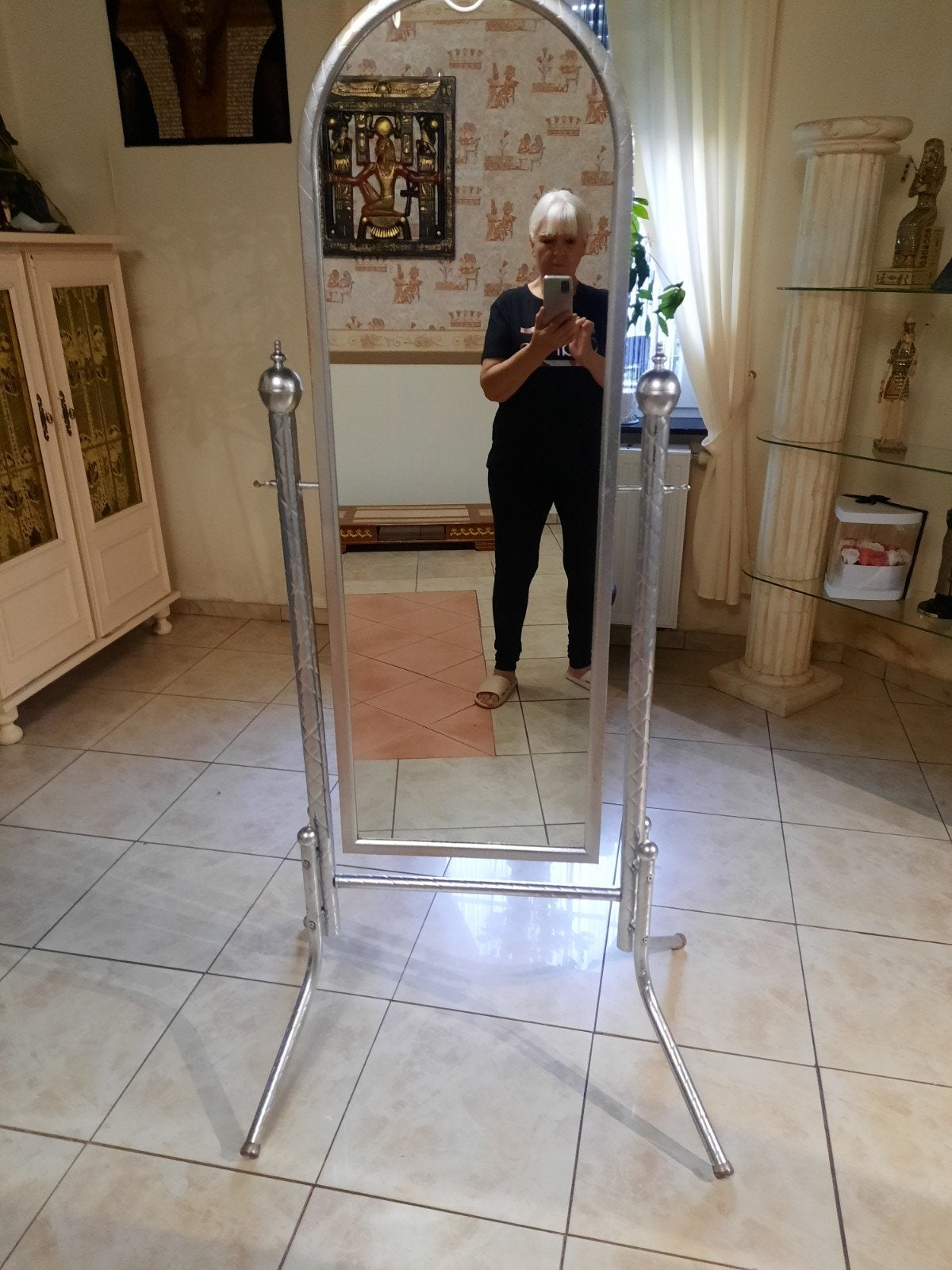 miroir sur pied, Maison & Meubles, Enlèvement, Comme neuf