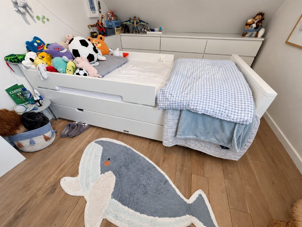 Bopita bed 90  200 cm met matras en ruime bedlade, Kinderen en Baby's, 85 tot 100 cm, Gebruikt, 180 cm of meer, Ophalen