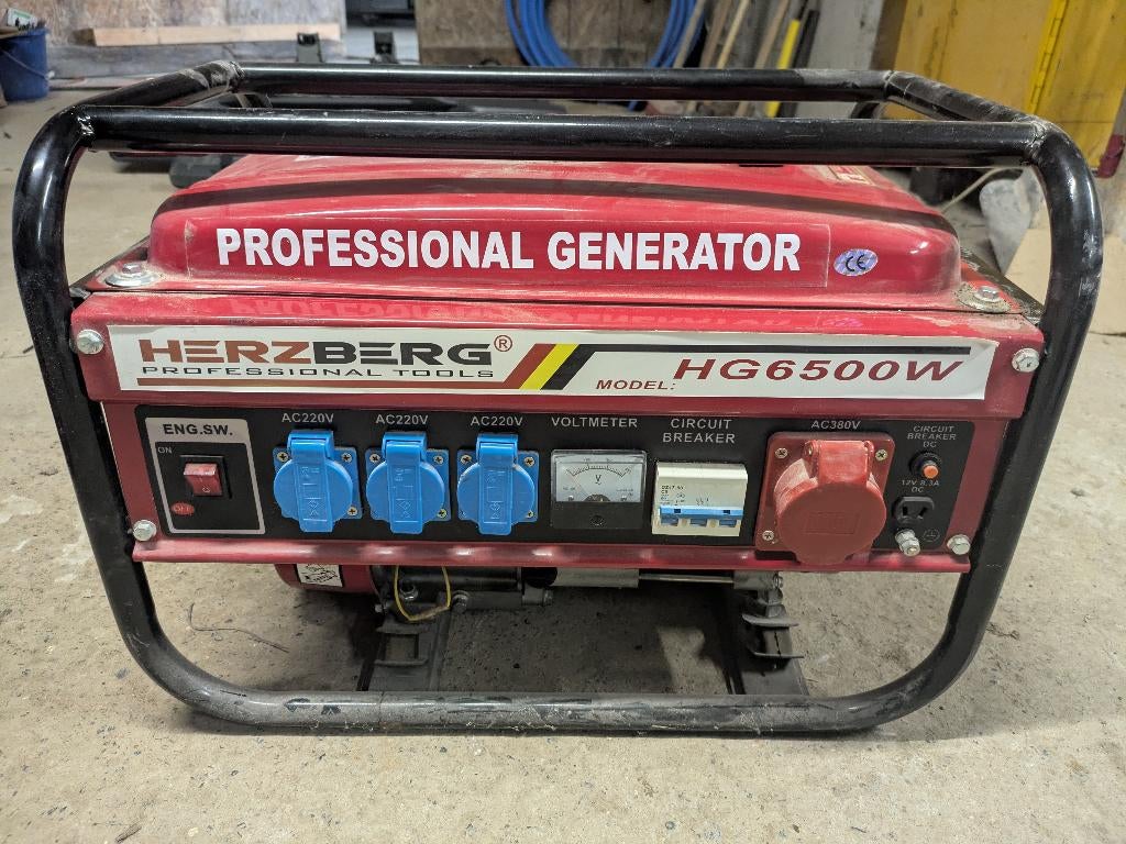 Herzberg HG6500w, Enlèvement, Comme neuf, Moins de 5 kVA, Essence