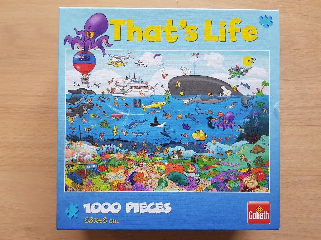 That's Life puzzel, Ophalen of Verzenden, 500 t/m 1500 stukjes, Zo goed als nieuw, Legpuzzel