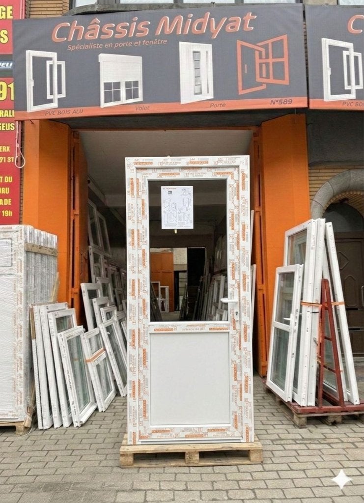 Porte Pvc GRAND STOCK DISPONIBLE 250€, Synthétique, Enlèvement, Vitre comprise, Châssis de fenêtre