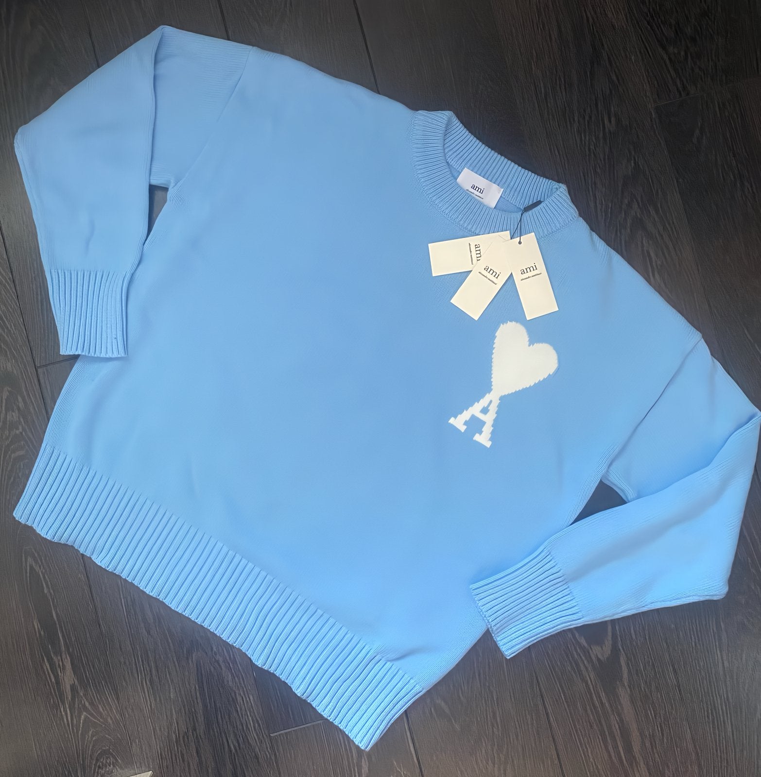 Ami sweater, Kleding | Heren, Truien en Vesten, Ophalen of Verzenden, Zo goed als nieuw, Maat 48/50 (M), Blauw