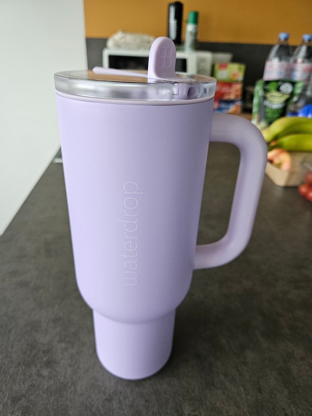 Waterdrop Thermo drinkbeker 1.1L, RVS, met rietje, Maison & Meubles, Cuisine| Tupperware, Enlèvement ou Envoi, Comme neuf, Anti-fuite