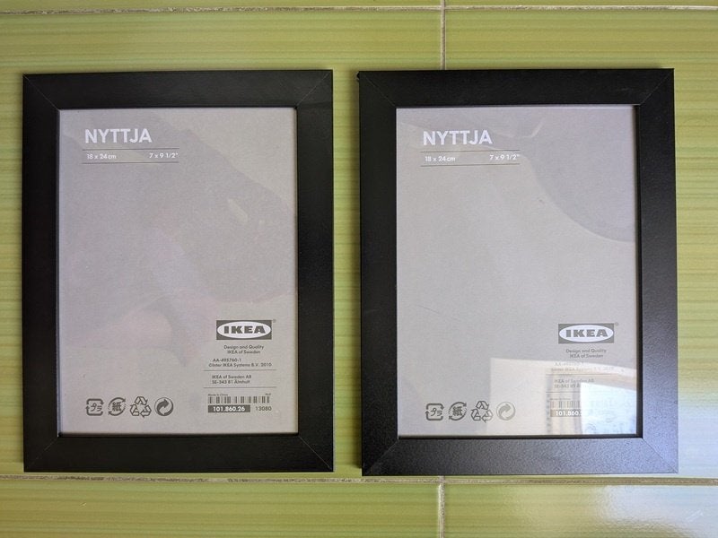 rtv - 2 cadres photo d' IKEA NYTTJA18x24 cm, Audio, Tv en Foto, Ophalen, Nieuw